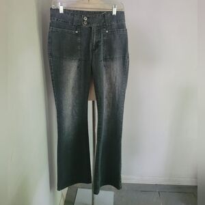 Volt Jeans Co Women's Black/gray Denim Jeans Size 15